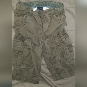 Boys Gap Kids Size 10 Slim Extra Long Cargo Shorts. Adjustable Waistline